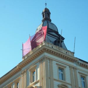 Výměna krytiny na věži domu - Rašínovo nábřeží Praha 